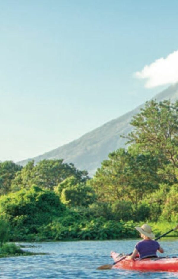 Kayaking around the island of Ometepe