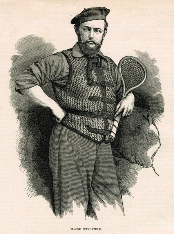 Major Walter Wingfield, who devised modern lawn tennis in  the 1870s