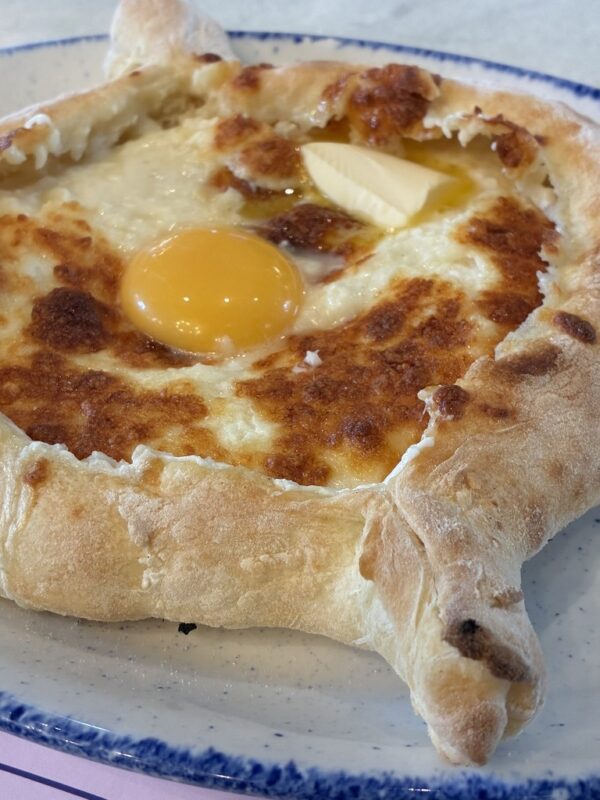 Adjaran khachapuri at Puri Guliana