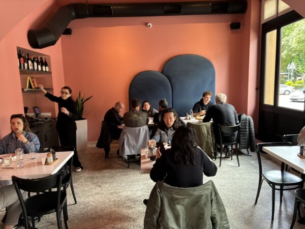 The dining room at Cafe Daphna