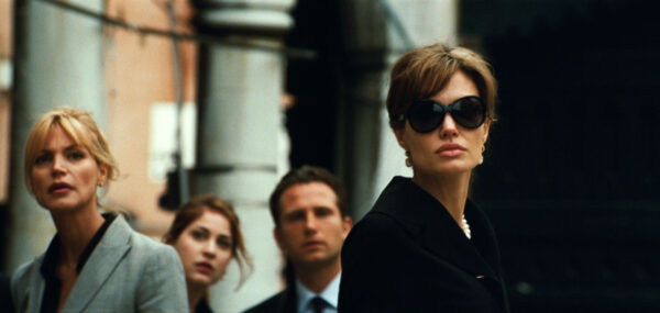 Angelina Jolie in The Tourist (2010), wearing bespoke sunglasses designed by Tom Davies