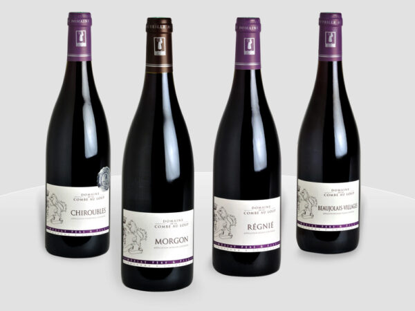Four different Beaujolais wines