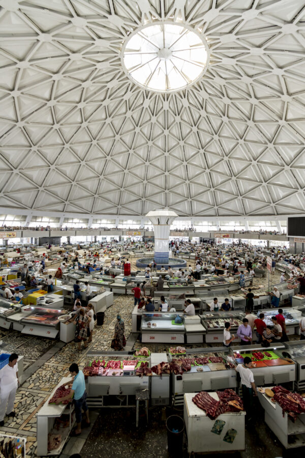 The Soviet-era Chorsu Bazaar, Tashkent