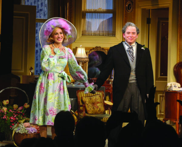Sarah Jessica Parker with her husband Matthew Broderick in Plaza Suite at The Savoy
