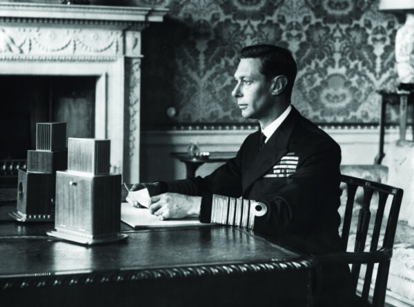 King George VI addresses the people of Britain and the British Empire live over BBC news radio networks on 3 September 1939, the day of Britain’s declaration of war on Germany.