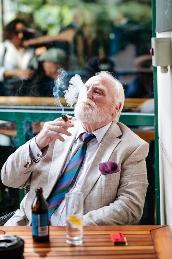 James Cosmo on the Boisdale Terrace