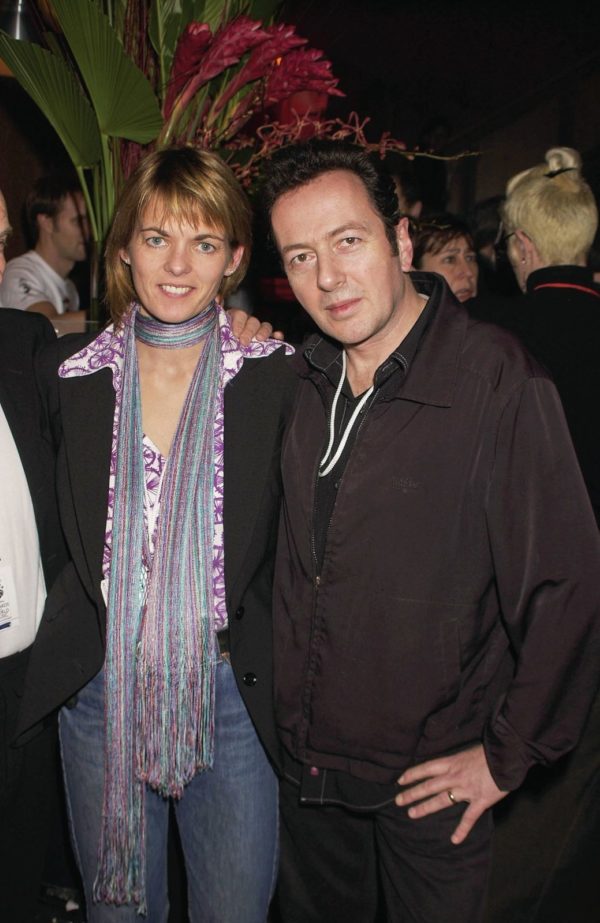 Strummer with wife Lucinda Garland
