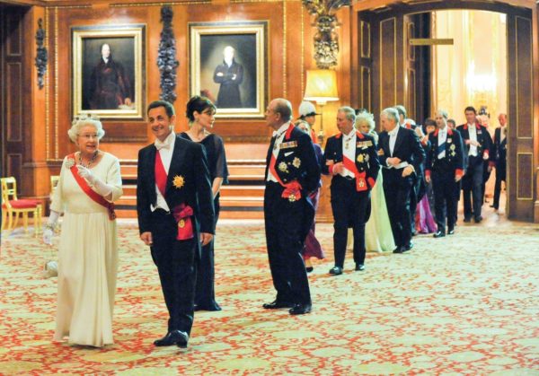 The Queen and Duke of Edinburgh entertain President Macron of France