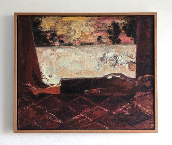 Laurie Cole Like The Last Raysof Sun Before They Drown In The Sea Oilon Board Framed 324x273mm 1