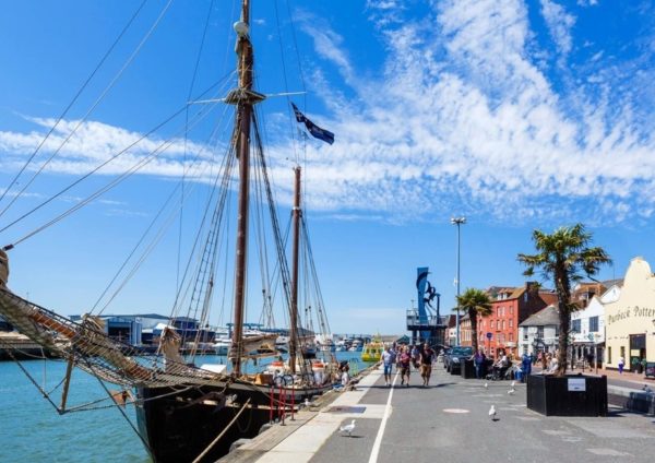 The quay in Poole, Dorset