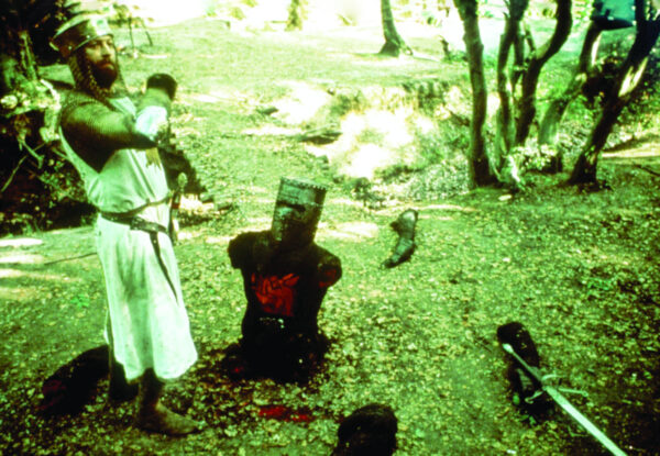 In Monty Python and the Holy Grail (1975) the Black Knight dismisses his severed arm: “‘Tis but a scratch.” The severing continues.