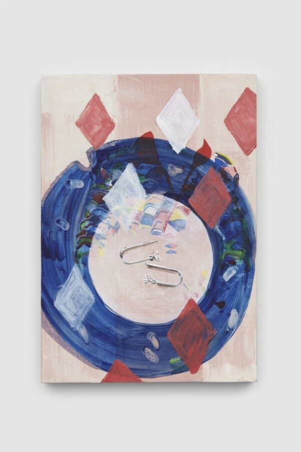 Sarah Longworth West Talisman 2018 Oil paint and oil pastel on pigmented gesso panel 42 x 30 cm