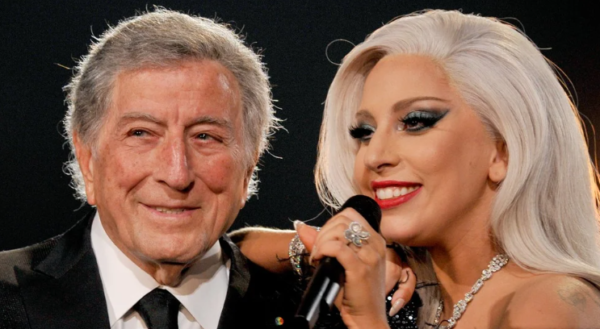 Tony Bennett and his dear friend Lady Gaga. His final concert was with Gaga five years ago.