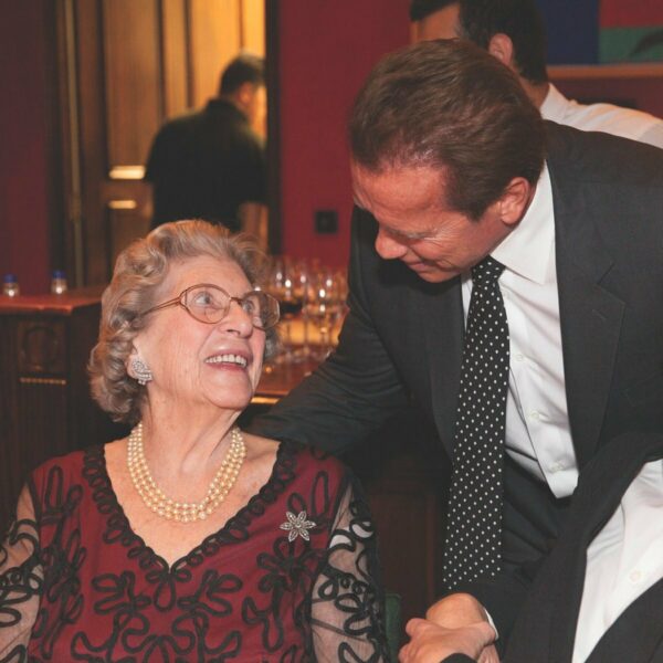 With Arnold Schwarzenegger at the Boisdale Cigar Awards, 2014