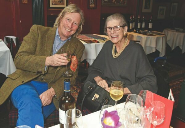 With Ranald Macdonald at the Boisdale Editor’s Lunch, 2017