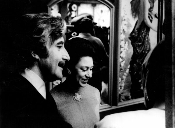 Sellers with Princess Margaret in 1969. Two years earlier, she famously snubbed him at a lunch on the set of Casino Royale organised by Sellers