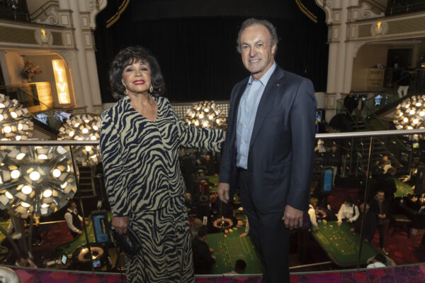 Shirley Bassey with Simon at the Hippodrome