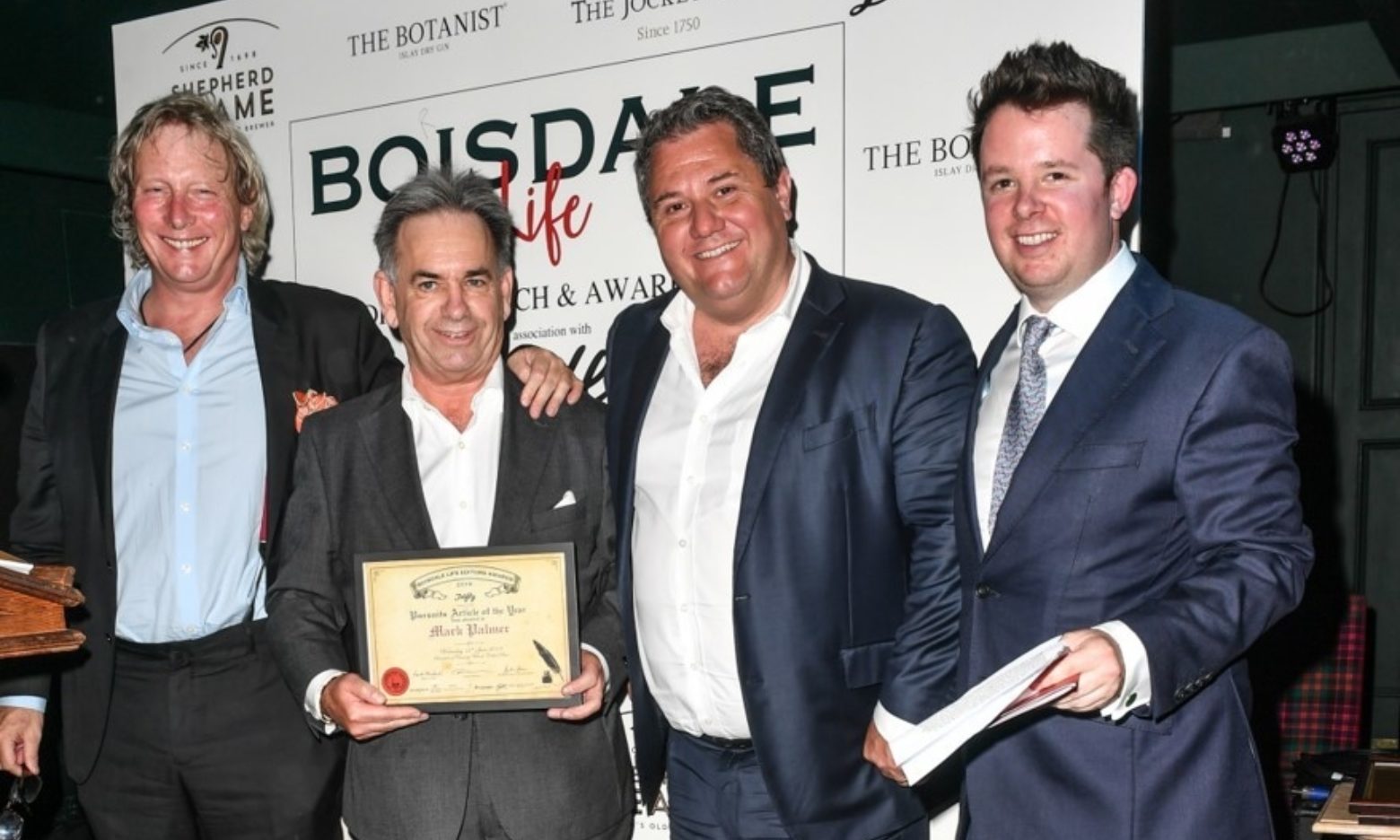 The Boisdale Life Editors Lunch and Awards 2019
