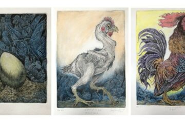 Cayetano Sanz de Santamaria The Lord of Light Etching with watercolor 2022 1