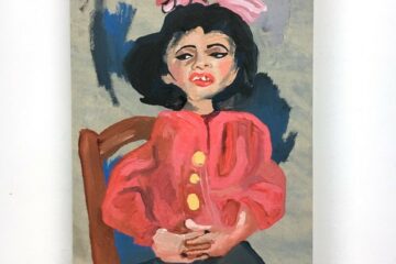 Tommy Camerno Ancient Sleeper 06 acrylic on canvas 35 5 x 26 cm